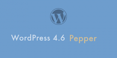 WordPress 4.6 Pepper