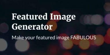 สร้าง Featured Image สวยๆ ง่ายๆ ด้วย Featured Image Generator