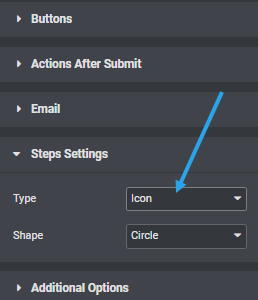 ตั้งค่าให้แสดง Icon สำหรับ Multi Step Form