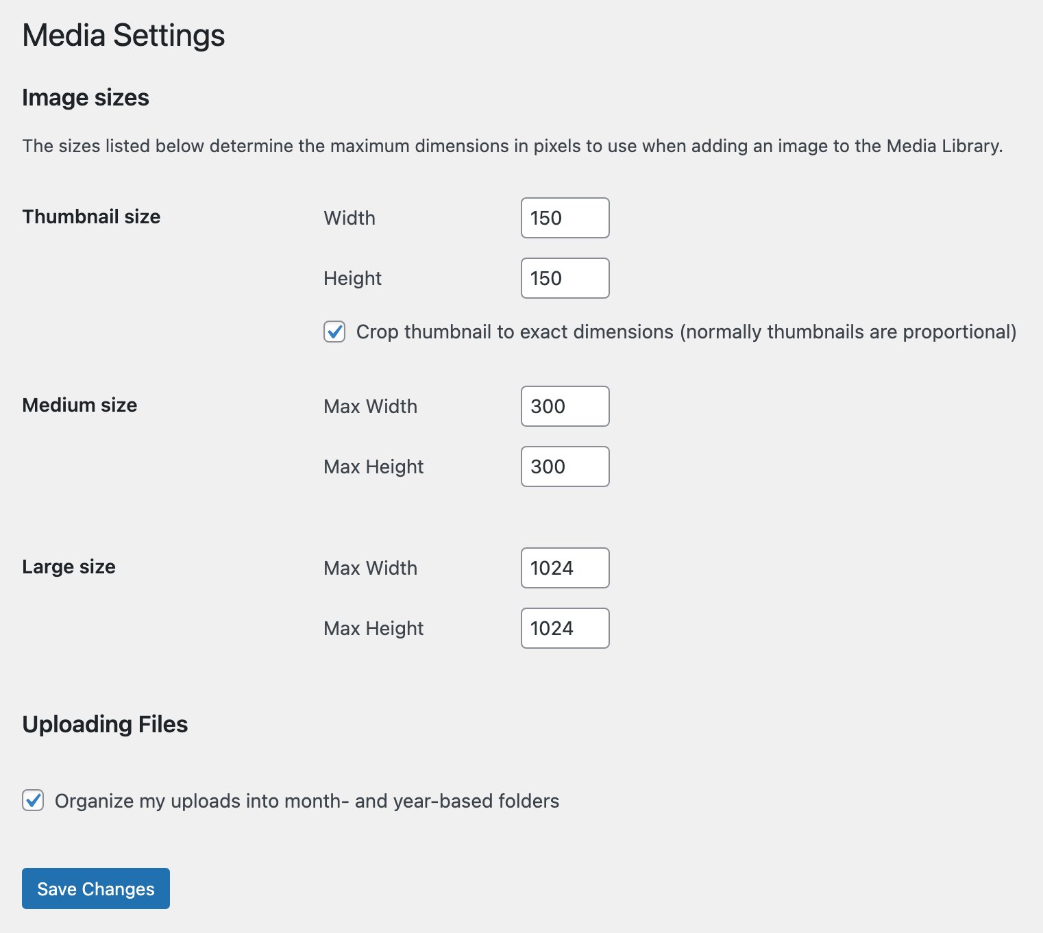 การตั้งค่า Media Settings ใน Wordpress - WPThaiuser by Ruk-Com
