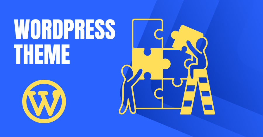 A blue and yellow puzzle pieces with people and a ladder

Description automatically generated
