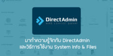 มาทำความรู้จักกับ DirectAdmin และวิธีการใช้งาน System Info & Files