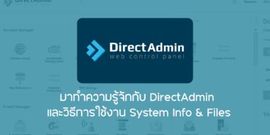 มาทำความรู้จักกับ DirectAdmin และวิธีการใช้งาน System Info & Files