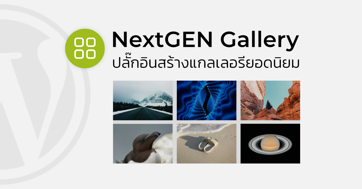 NextGEN Gallery ปลั๊กอินสร้างแกลเลอรียอดนิยม