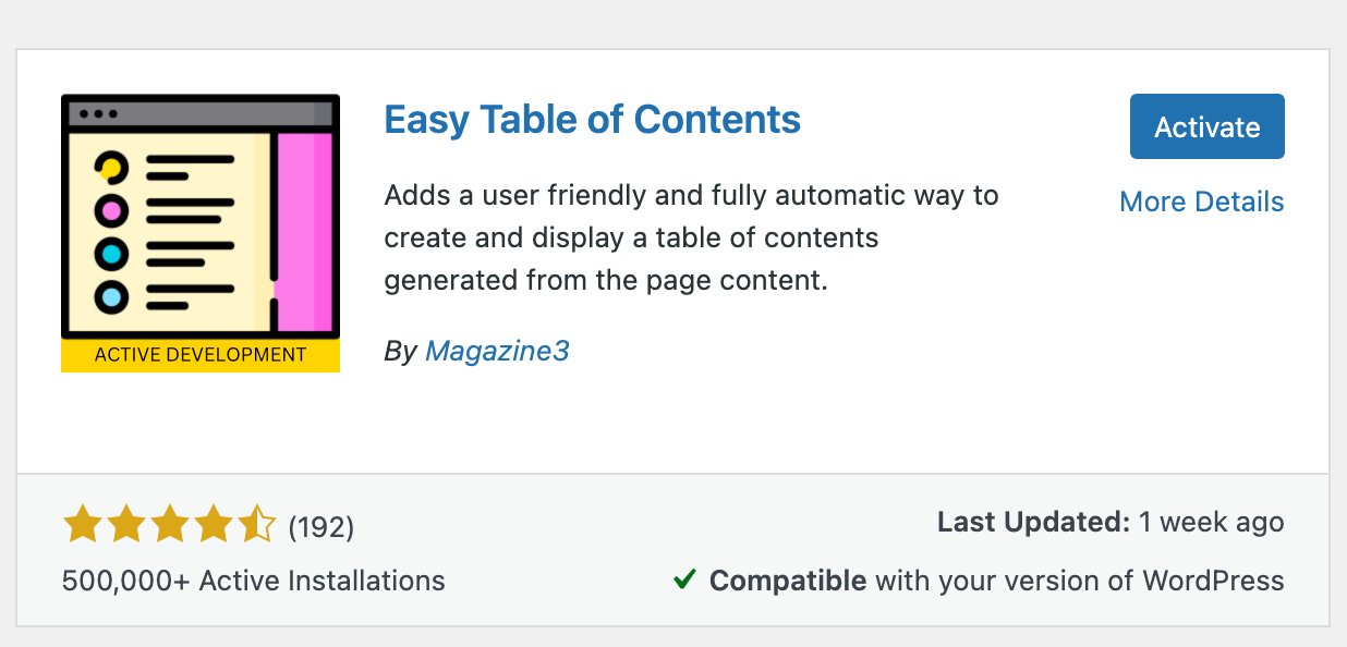 easy table of contents generator in pure javascript |... การสารบัญในหน้าบทความ WordPress - WPThaiuser by Ruk-Com