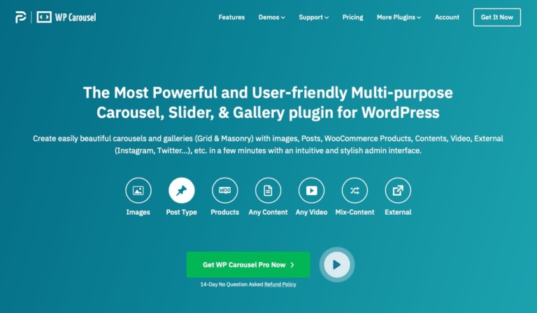WP Carousel ปลั๊กอินสร้าง Carousel, Slider, Gallery สำหรับ WordPress ...