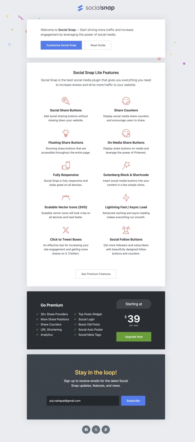 การเพิ่มปุ่มแชร์โซเชียลใน WordPress ด้วยปลั๊กอิน Social Snap ...