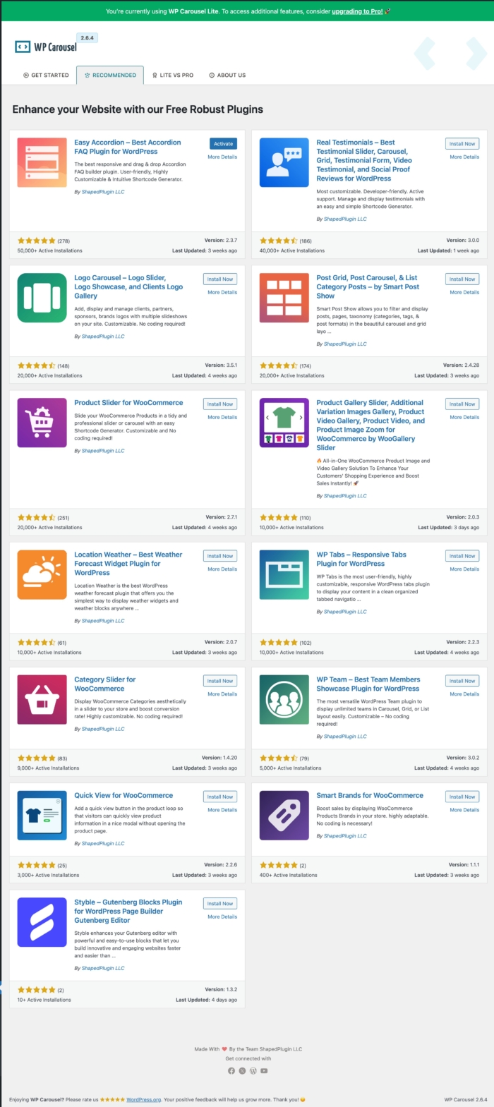 WP Carousel ปลั๊กอินสร้าง Carousel, Slider, Gallery สำหรับ WordPress ...