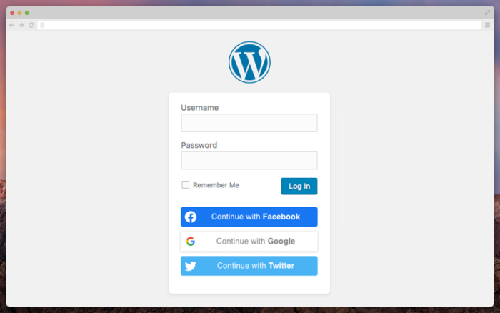 Login เข้าระบบ Wordpress ผ่าน Social Media - WPThaiuser by Ruk-Com