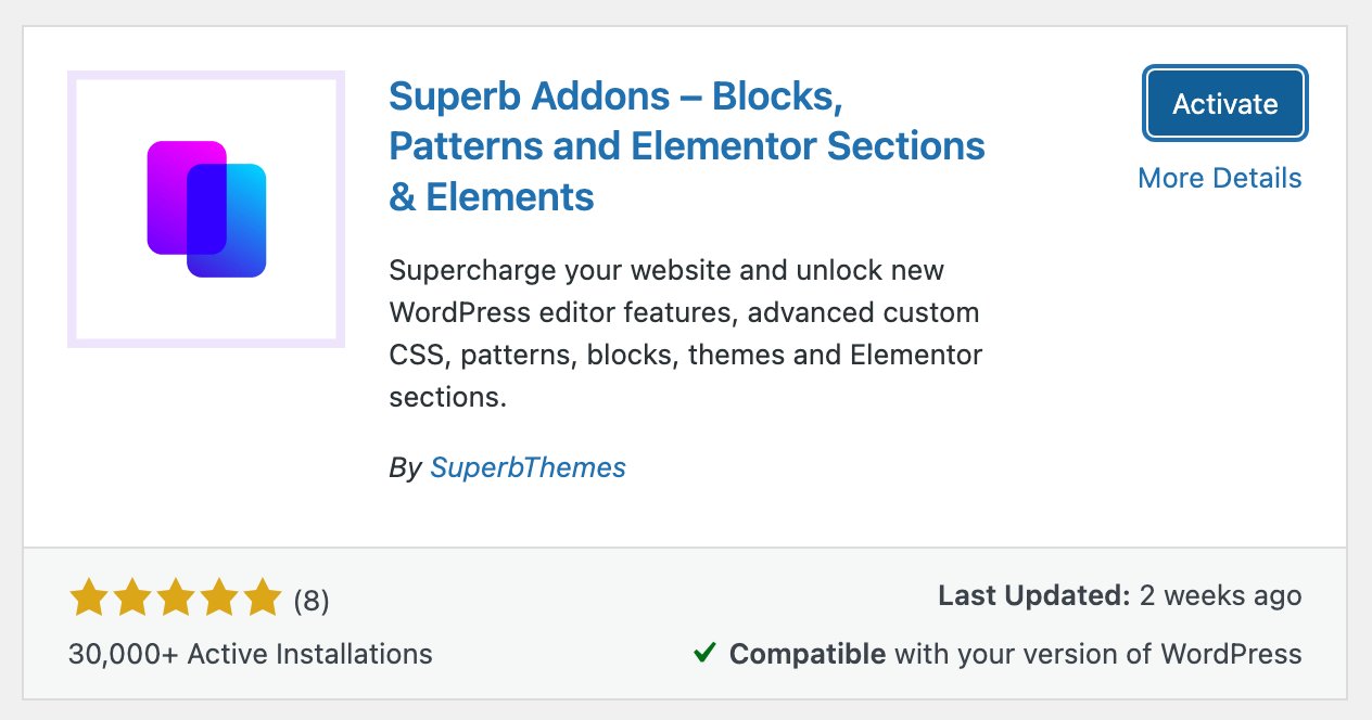 Superb Addons ปลั๊กอินเพิ่มพลังให้กับเว็บไซต์แบบทูอินวัน - WPThaiuser ...