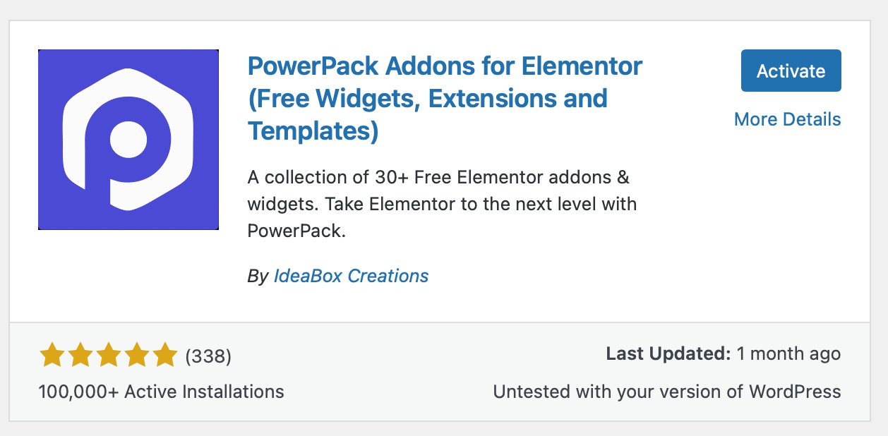 PowerPack Addons ปลั๊กอินส่วนเสริมสำหรับ Elementor - WPThaiuser by Ruk-Com