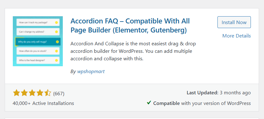 การสร้าง Accordion FAQ ใน Wordpress - WPThaiuser by Ruk-Com