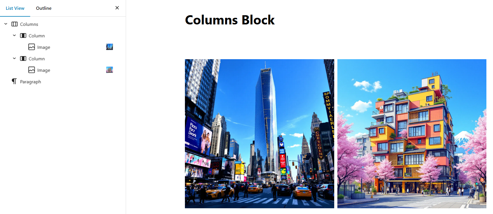 วิธีใช้ Columns Block ใน Wordpress - WPThaiuser by Ruk-Com
