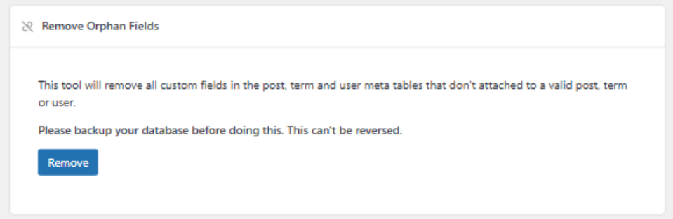 Meta Box เพิ่มเครื่องมือทำความสะอาด WordPress Database - WPThaiuser by ...