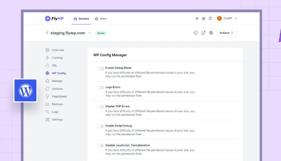 FlyWP แพลตฟอร์มจัดการ WordPress Server สุดเด็ด - WPThaiuser by Ruk-Com