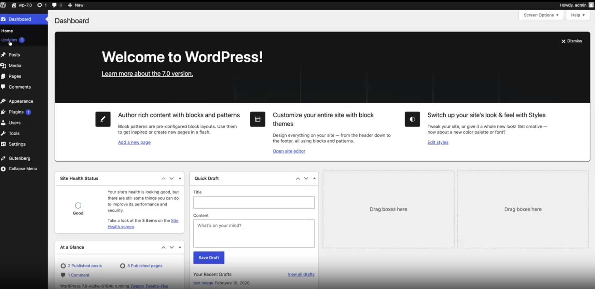 WordPress 7.0 Beta 1 มาแล้ว - WPThaiuser by Ruk-Com