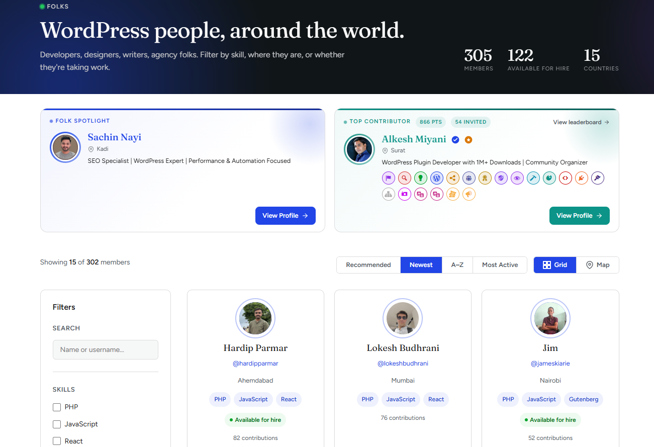 WPFolks ชุมชนแห่งใหม่ของคนรัก WordPress - WPThaiuser by Ruk-Com